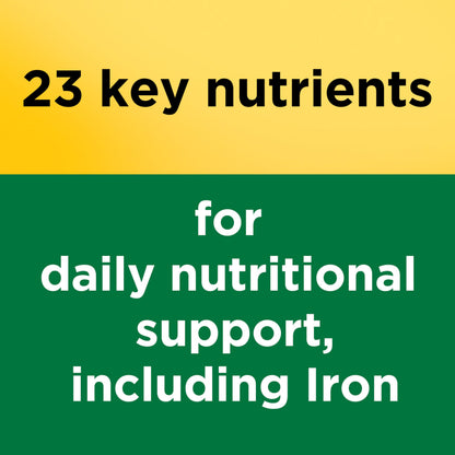 Nature Made Multivitamin Tablets with Iron, Multivitamin for Women and Men for Daily Nutritional Support, Multi Vitamins for Adults, 130 Tablets, 130 Day Supply