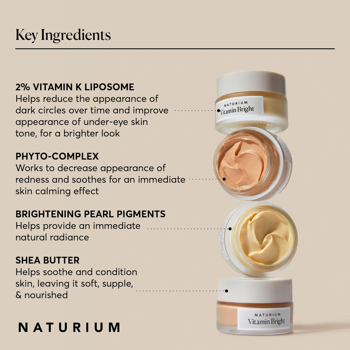 Naturium Vitamin Bright Illuminating Eye Cream - Vitamin K & Phyto-Complex
