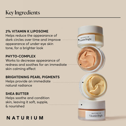 Naturium Vitamin Bright Illuminating Eye Cream - Vitamin K & Phyto-Complex