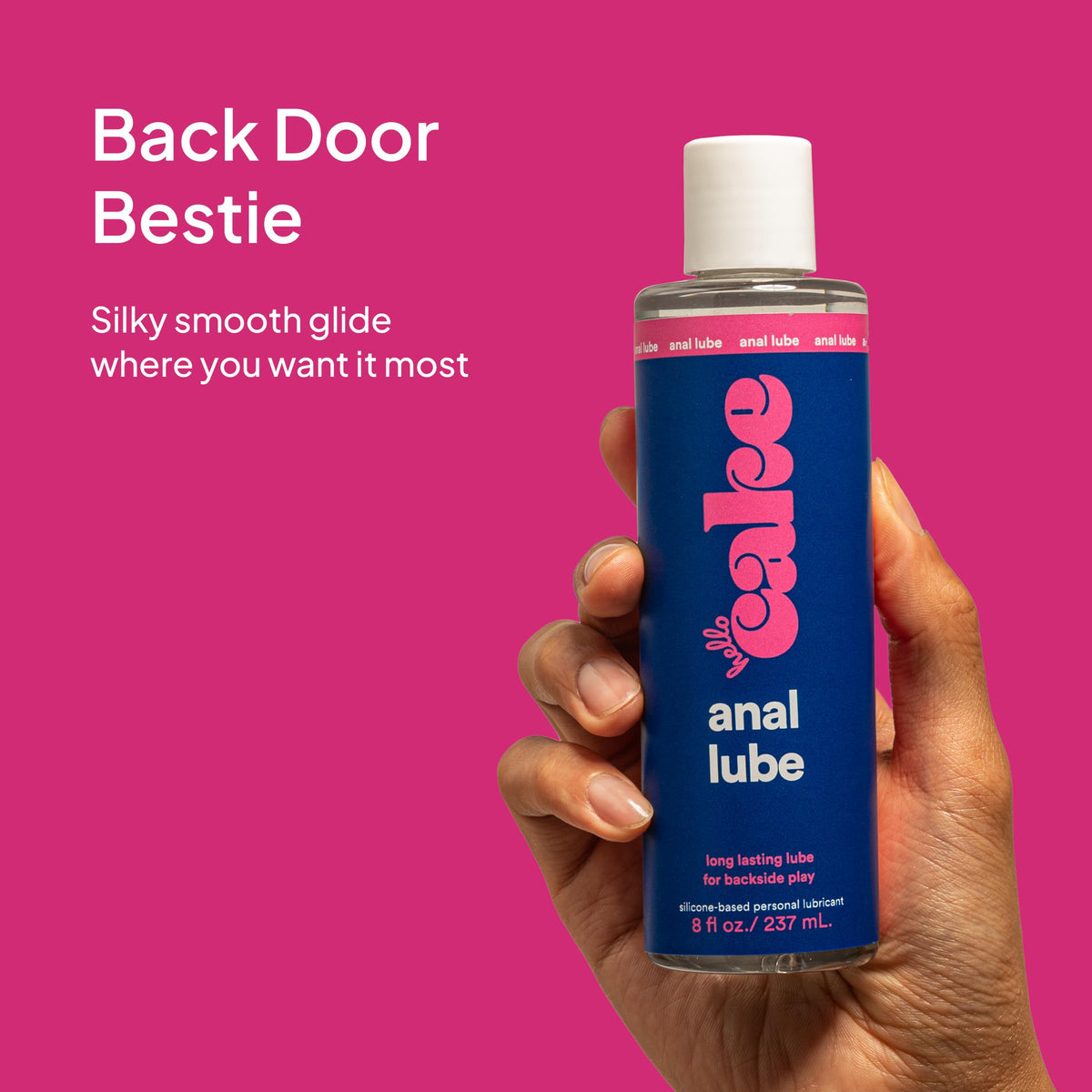 Hello Cake Anal Lube - Silicone-Based Personal Lubricant, 8 fl oz