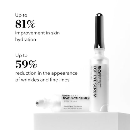 BIOEFFECT EGF Eye Serum (6mL) - Age-Defying Under Eye Treatment with De-Puffing Rollerball & Barley EGF