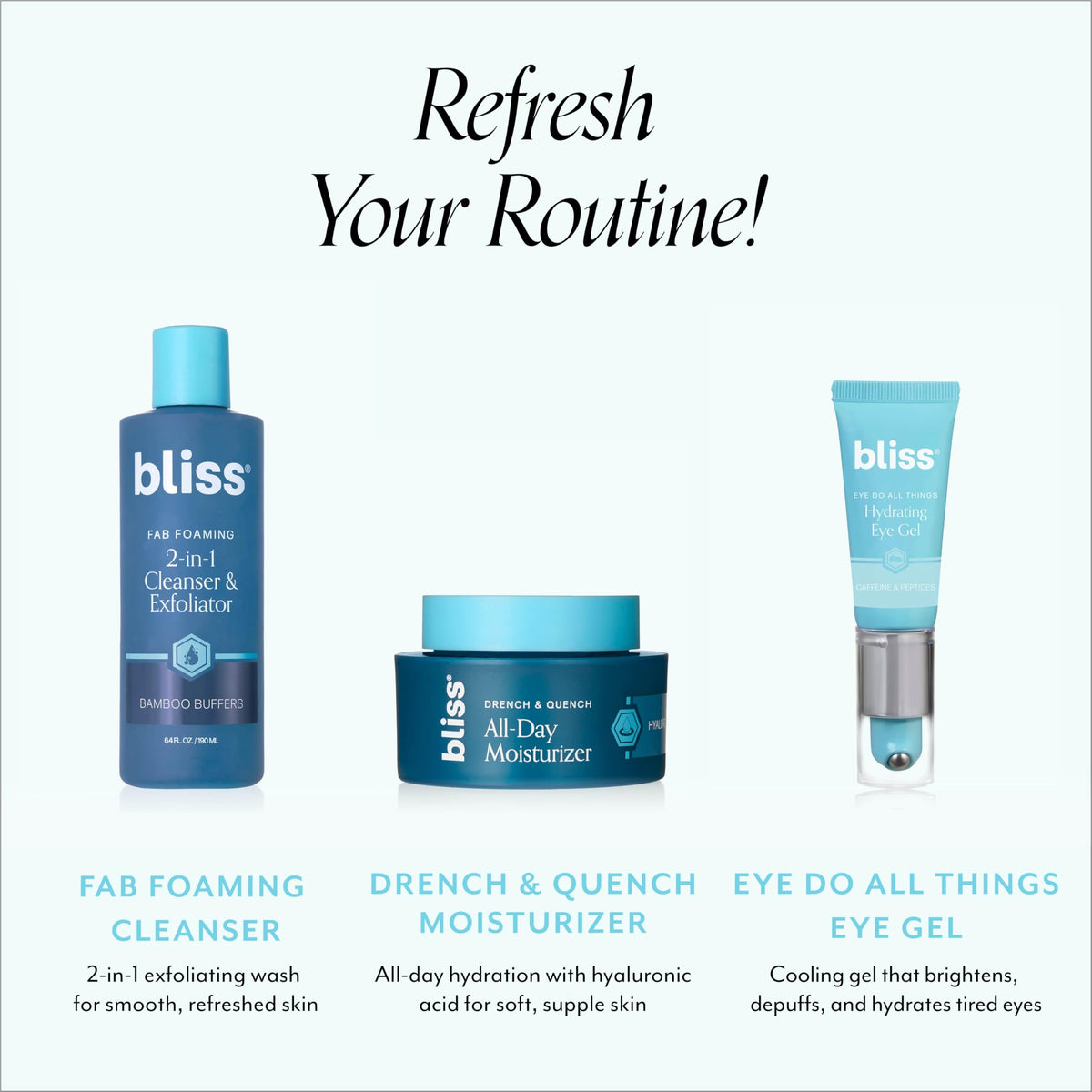 Bliss Eye Do All Things (0.7 fl oz) - Hydrating Eye Gel to Depuff & Brighten | Spa-Grade, Paraben-Free & Cruelty-Free