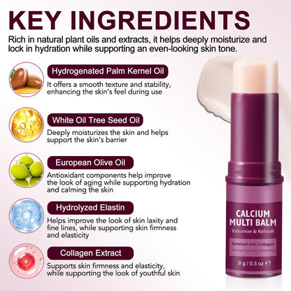 QYQIZWIA Calcium & Collagen Multi Balm Stick - 2 Pack (9g each)
