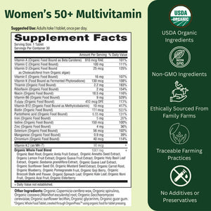 EarthFirst Organic Women's & Men's 50+ Once Daily Multi Bundle,19 Vitamins from Herbs & Superfoods, 30 Count EarthFirst Organic buy supplements Au