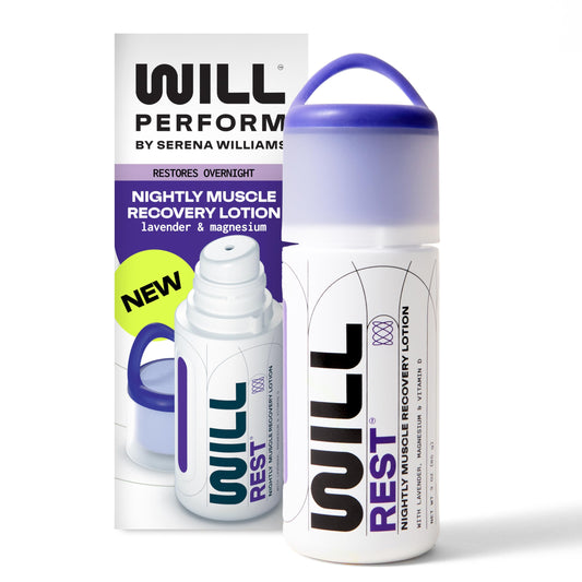 WILL PERFORM Lavender Oil Magnesium Lotion for Sleep by Serena Williams I Nightly Topical Magnesium Cream for Relaxation I Vitamin D & Geranium Lavender Lotion for Better Sleep & Relief I 3 FL Oz