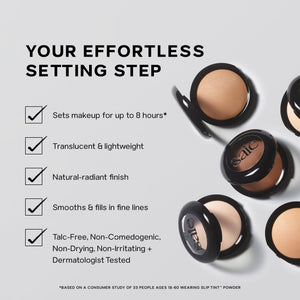 Saie Slip Tint Baked Setting Powder - Translucent Powder for Face Makeup with a Natural-Radiant Finish - Blurs, Brightens & Smooths Complexion - Translucent 2 - Light to Medium (0.24 oz) SaieBuy Supplements Australia