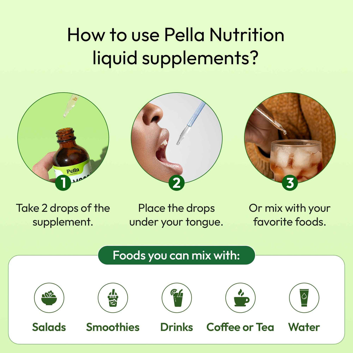 Pella Nutrition Sea Moss Drops with Bladderwrack - 4X Faster Absorption Than Irish Sea Moss Gel Superfood, Gummies, and Capsules - Digestive & Immune Support Supplement (Strawberry Lime, 60mL)