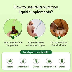 Pella Nutrition Sea Moss Drops with Bladderwrack - 4X Faster Absorption Than Irish Sea Moss Gel Superfood, Gummies, and Capsules - Digestive & Immune Support Supplement (Strawberry Lime, 60mL)