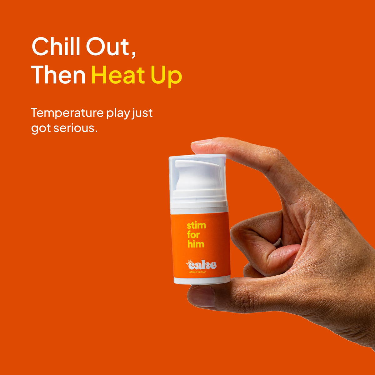 Hello Cake Stim for Him, Stimulating Arousal Serum for Men, 0.5 fl oz