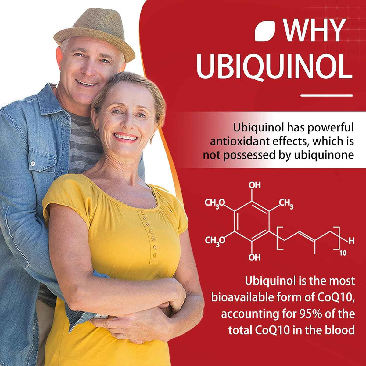 DRFOSTER Ubiquinol CoQ10 200mg, with PQQ & Vitamin E, 120 Servings - Active Ubiquinol, Coq10 200mg, Black Pepper for Max Absorption, Allergen-Free, Powerful Antioxidant, Brain & Energy Support