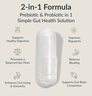 BiOptimizers Digestive Health Bundle - MassZymes Enzymes & Probiotic Breakthrough with Prebiotics - Max Nutrient Absorption, Gut & Immune Support - Energy, Recovery & Clarity - 60 Vegan Capsules