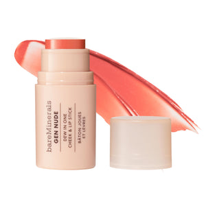 supplement products​bareMinerals Gen Nude Dew in One Cheek & Lip Stick - Just Peachy - JerryCherryUSA