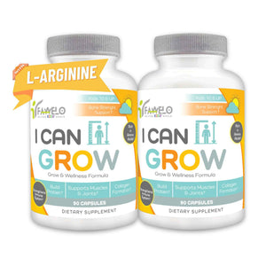 Fawelo I Can Grow (2 Pack) - for Kids 10+ and Teens - Enhances Natural Development - Strength Bone, Muscle & Joints - Immunity & Overall Health - Transparent Ingredients - Made in the USA
