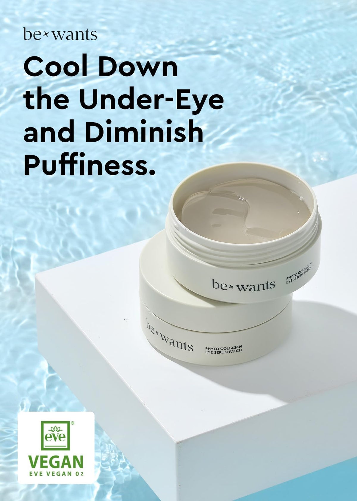 Bewants Under Eye Patches – Korean Eye Masks with Vegan Collagen & Bamboo Water for Dark Circles (120 Pcs)