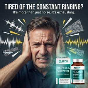 IHW Tinnitus Relief for Ringing Ears, 1200mg Tinnitus Relief Supplement, 120 Capsules, with Vitamin B Complex & C, Reduces Ringing in Ears, Promotes Hearing Wellness & Comfort IHWBuy Supplements Australia