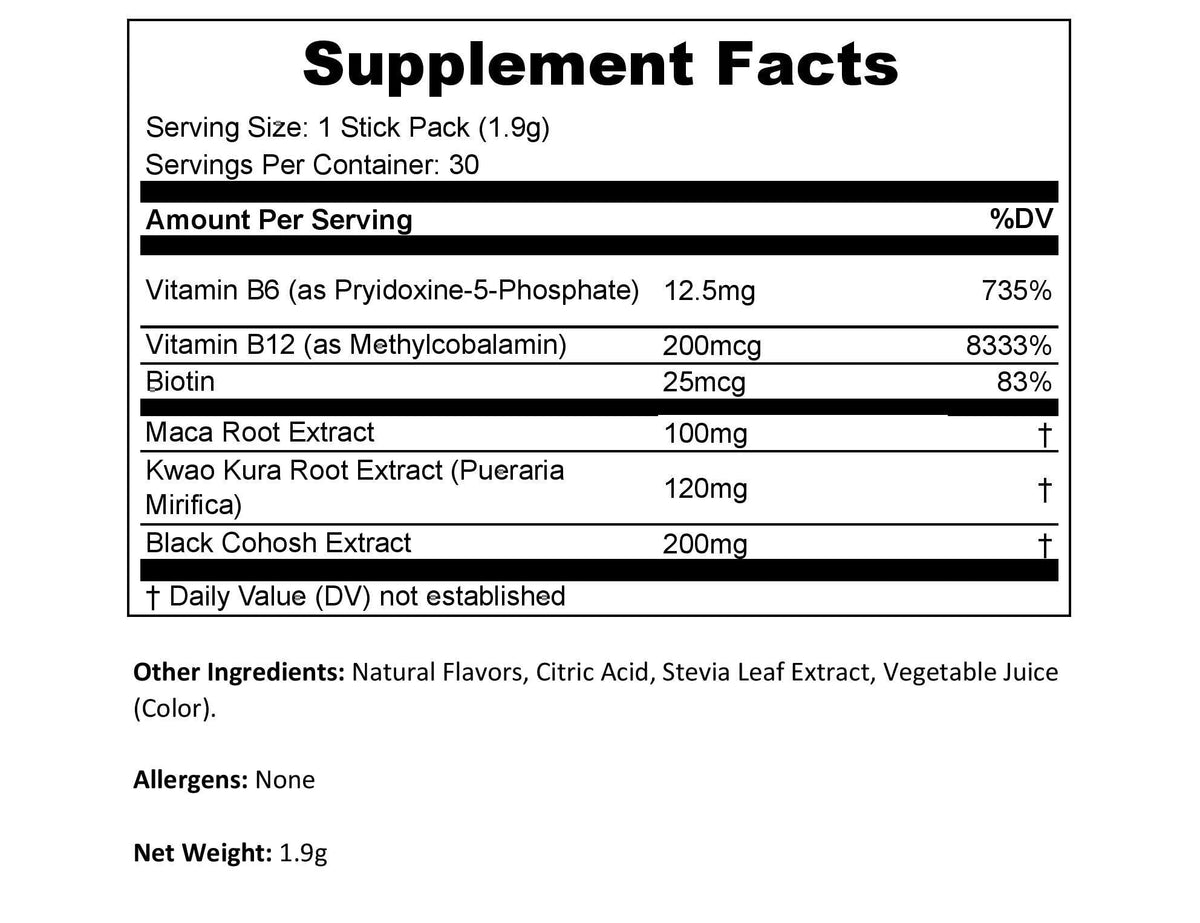 Mixhers Herthrive - Menopause Support Drink Mix - Women's Menopause Supplements