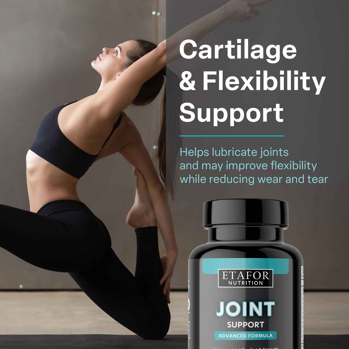 ETAFOR Joint Support Supplement - Joint Health Supplement with Glucosamine, Boswellia Serrata, Turmeric and Black Pepper Extract