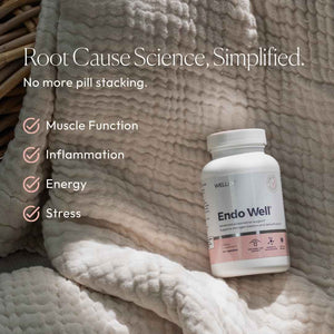 Papillex Endo Well - Women’s Cycle Support - Monthly Wellness, Muscle Function & Energy Metabolism - Magnesium, Pea, DIM & Ashwagandha - Doctor-Formulated, Clean Ingredients