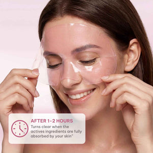 Quasi Salmon PDRN Collagen Mask - Korean Skin care Gel Face Mask for Hydration, Firming & Smoothing Skincare, Collagen Boost & Pore Care - 4 Masks, Non-Irritating, Natural Ingredients