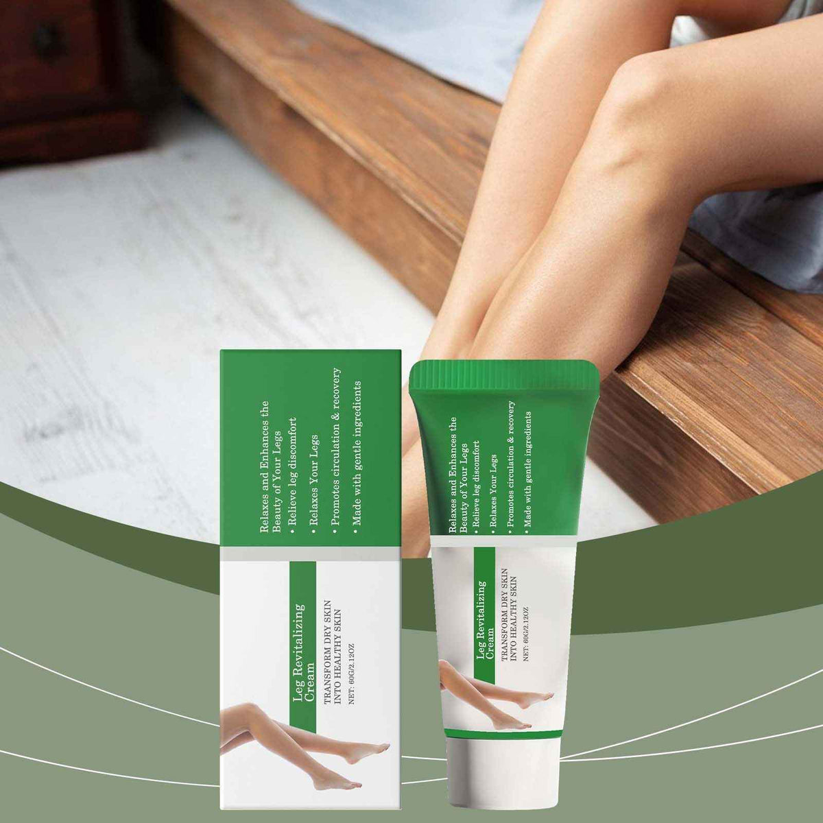 Leg Relief Cream Improves The Feeling Of Soreness And Swelling. Daily Muscle And Joint Care Massage Cream Is Suitable For Sedentary People In The Office To Reli