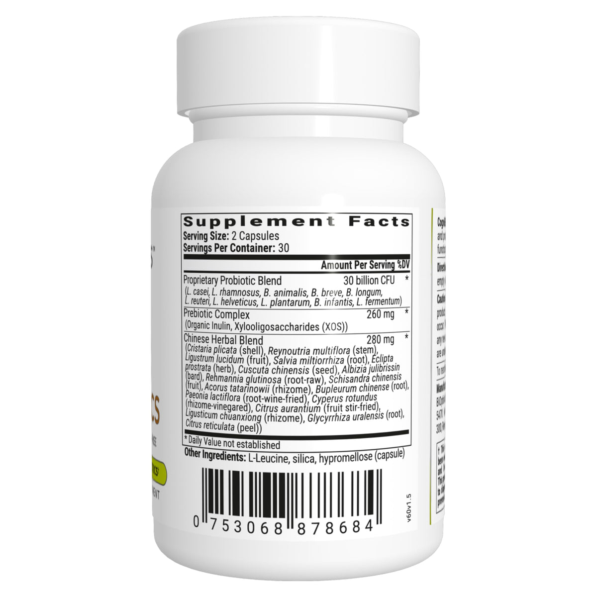 BIOptimizers Cognibiotics Probiotic Brain Supplement - Helps Support Mood, Better Focus, Memory, Mental Clarity - 60 Capsules