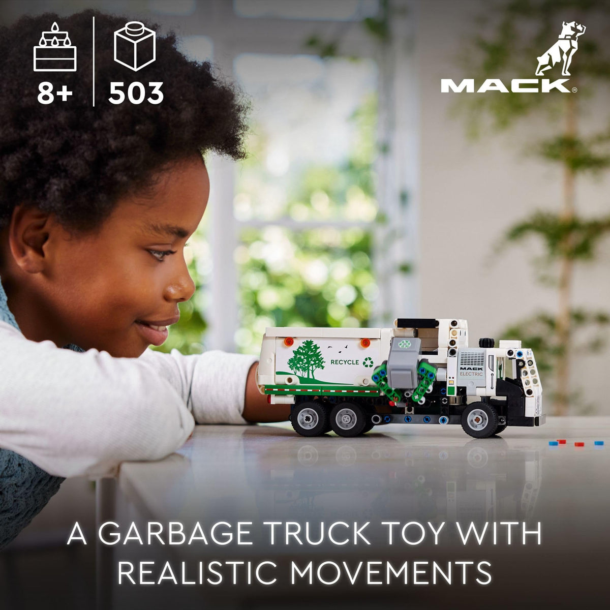 LEGO Technic Mack LR Electric Garbage Truck 42167