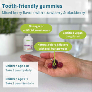 Vegan Omega-3 Algae Oil + Advanced Kids Multivitamin Gummy Bundle, High Concentration DHA & EPA + Vitamin A, B, C, D3 & E, Clean Ingredients 60 Softgels + 90 Berry Flavor Gummies, by Igennus