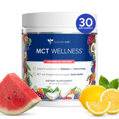 Gundry MD® MCT Wellness Powder, Watermelon Lemonade Flavor, 30 Servings