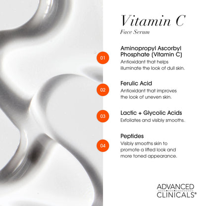 Advanced Clinicals Brightening Vitamin C Serum – Duo Pack (52ml x 2)
