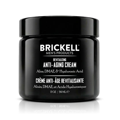 Brickell Men's Revitalizing Anti-Aging Cream For Men, Anti Wrinkle Night Face Cream To Reduce Fine Lines and Wrinkles, With Vitamin E, Jojoba Oil, and Hyaluronic Acid, 2 Ounce, Scented