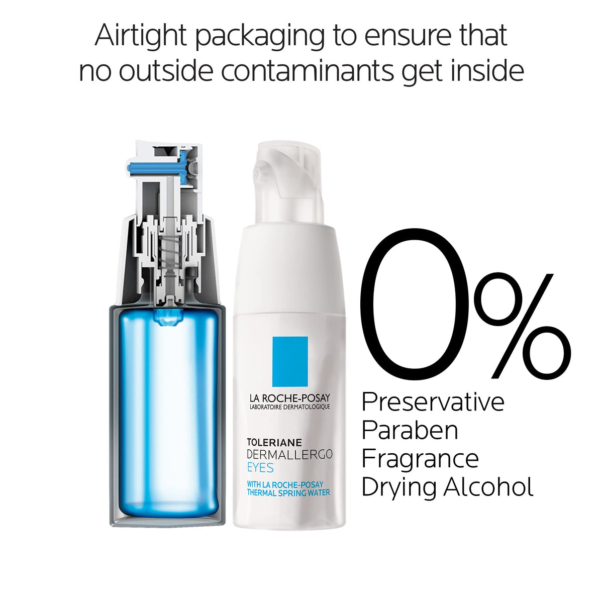 La Roche-Posay Toleriane Dermallergo Eye Cream - Soothing Repair Moisturizer for Sensitive & Allergy-Prone Skin (0.67 fl. oz)