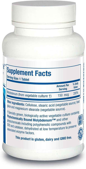 Biotics Research MoZyme Forte Molybdenum 150 mcg, Liver Support, Detoxification, Essential Trace Element, Healthy Metabolism, Antioxidant Support 100 Tablets