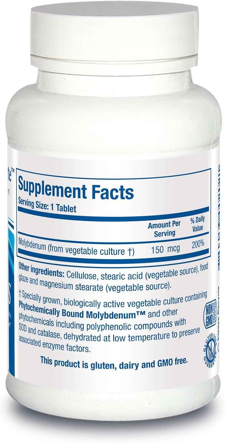 Biotics Research MoZyme Forte Molybdenum 150 mcg, Liver Support, Detoxification, Essential Trace Element, Healthy Metabolism, Antioxidant Support 100 Tablets