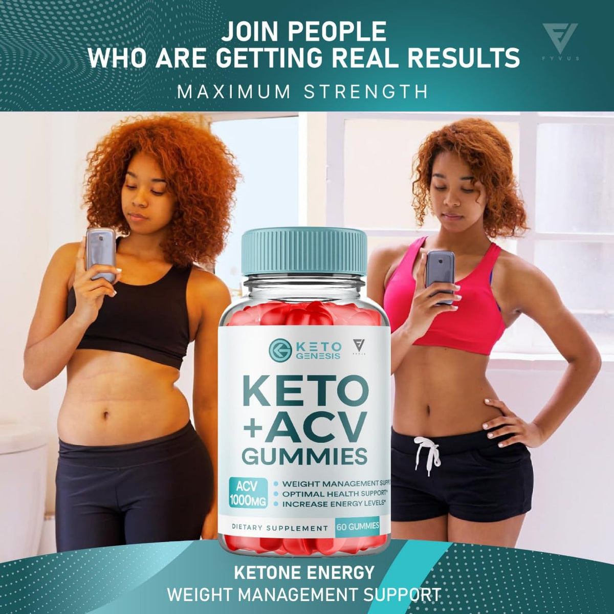 Keto Genesis Keto ACV Gummies Advanced Weight Loss, Ketogenesis Keto + ACV 1000MG