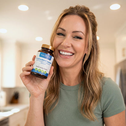 Gut Detox & Liver Cleanse - Organic Activated Charcoal Capsules with Clinoptilolite Zeolite Binder - TrueCarbonCleanse Carbon Supplement - 60 Bamboo Charcoal Pills