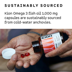 Kion Omega - Omega 3 Fatty Acid Supplements - DHA Supplements - Mini Fish Oil Softgels - Omega 3 DHA EPA Fish Oil Pills - Fish Oil 1,000 mg - 30 Servings KionBuy Supplements Australia