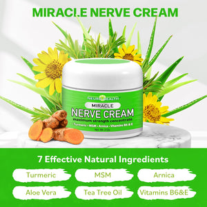 Neuro Health Miracle Nerve Cream - Maximum Strength - Turmeric and Arnica Blend for Neuropathy Discomfort Relief - Soothing Foot & Hand Formula with MSM, B6, E - Made in USA Neuro HealthBuy Supplements Australia