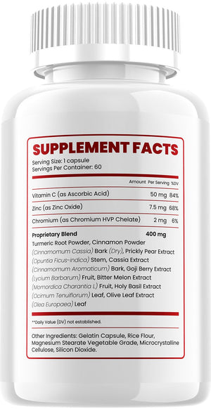 SugarWise Capsules – SugarWise Pro Natural Blend Daily Health Vitamins Supplement (5 Pack - 300 Capsules) IndeloBuy Supplements Australia