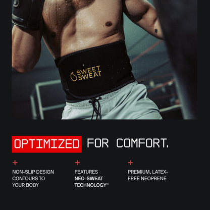 Sports Research Sweet Sweat Waist Trimmer Pro Series - Adjustable Straps · Back & Core Support