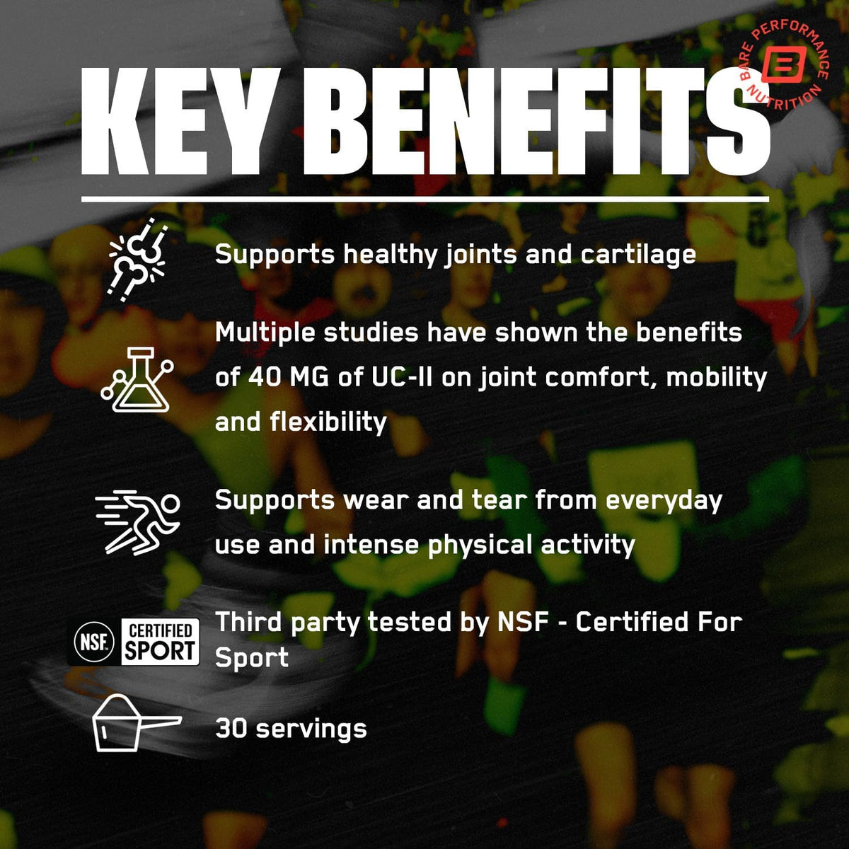 BARE PERFORMANCE NUTRITION, BPN Strong Joints, Joint Support Capsules, UC-ll, Joint Comfort, Mobility and Flexibility