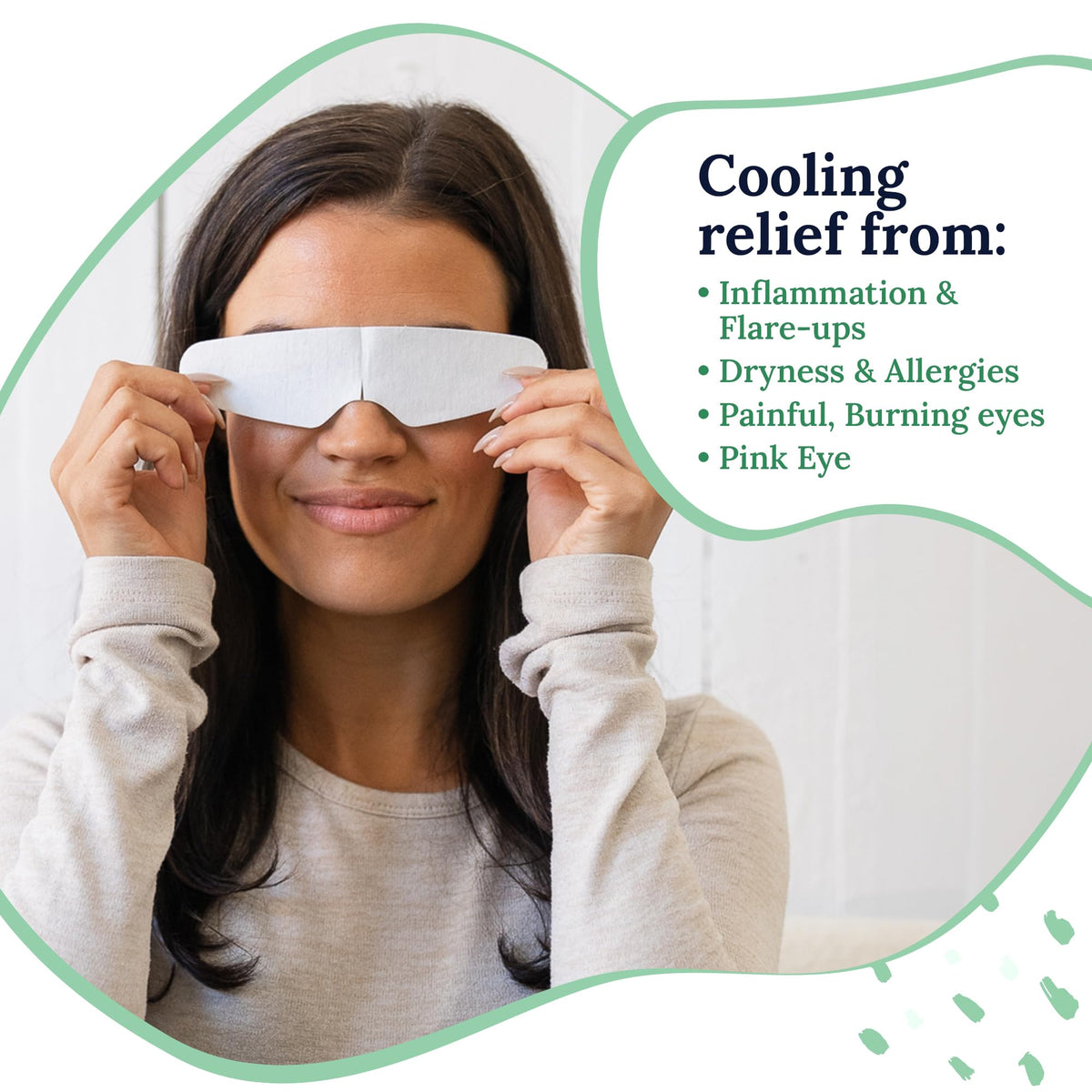 CorneaCare Rescue: Self-Cooling Hydrogel Eye Compress (12 Count) - Instant Relief for Puffy, Tired & Dry Eyes