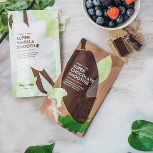 Dr. Kellyann Super Chocolate Collagen Smoothie (7 Servings) - Protein Shake, Keto & Paleo-Friendly, Supports Skin & Gut, 1 Pack