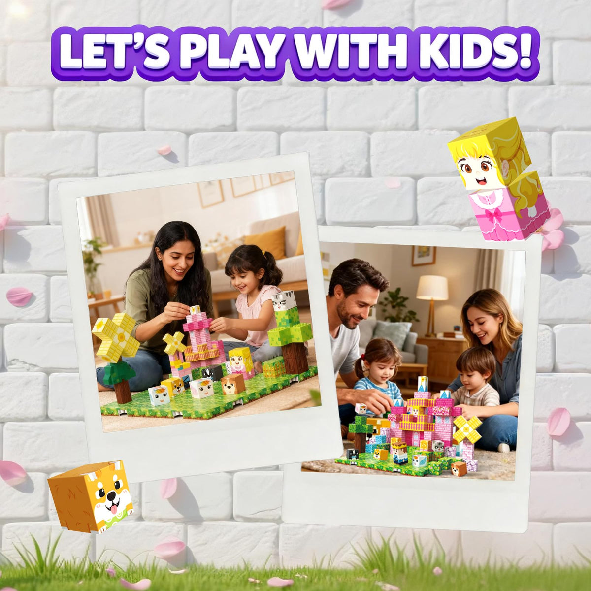 powerful xishan 150 PCS Magnetic Blocks, Magnetic Building Blocks Cubes, Princess Magnet Toys for Kids Ages 3+, Magnet Blocks with 4 Bottom Plate for Girls, STEM Toys & Ideal Christmas Birthday Gift
