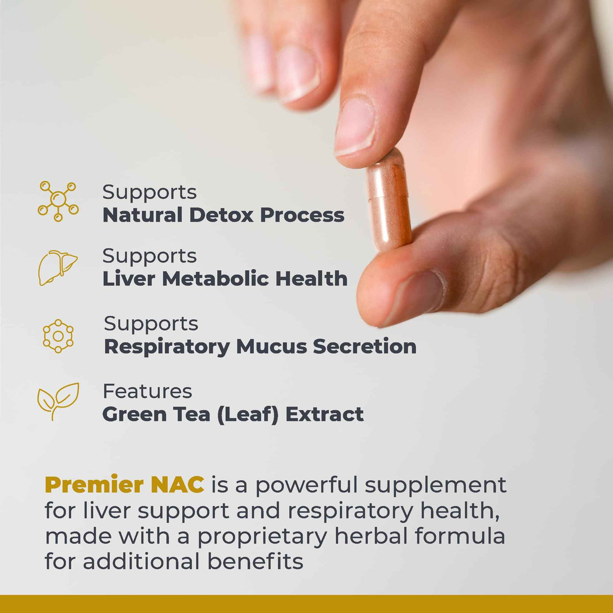 Premier Research Labs Premier NAC - NAC Supplement N-Acetyl Cysteine, N-Acetyl-L-Cysteine, Liver & Immune Support, 300mg NAC Per Capsule - 60 Vegetarian Capsules