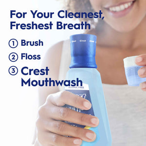 Crest Mouthwash Pro Health Multi-Protection, 1L, 2 Pack, 6-in-1 Benefits, Alcohol Free, Enamel Repair, Breath Freshener, Anti Cavity, Fluoride mouthwash, Bad Breath Treatment
