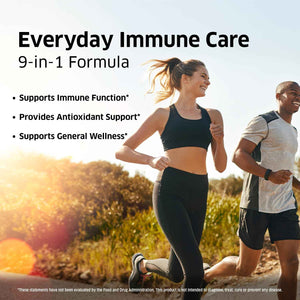ORZAX 9 in 1 Immune Defense Booster Herbal Supplement, Specialized High Strength Formula - Vitamin C & D, Zinc, Quercetin, Turmeric & Ginger, Echinacea - Non-GMO - 60 Veggie Capsules - 30 Day Supply