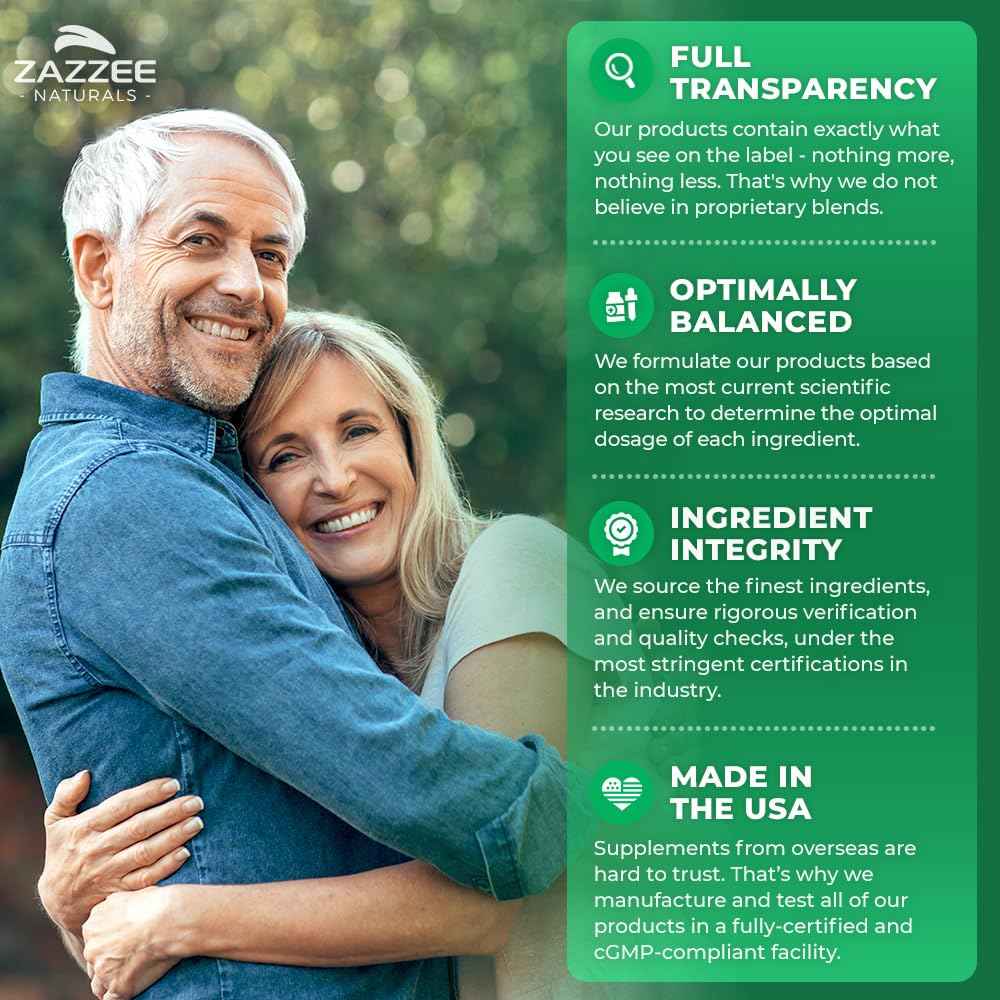 Zazzee Organic Lemon Balm 10:1 Extract, 180 Vegan Capsules, 6 Month Supply, Melissa Officinalis, Calm, Mood, Stress & Relaxation Support, Herbal Supplement, All-Natural, Non-GMO, Made in the USA