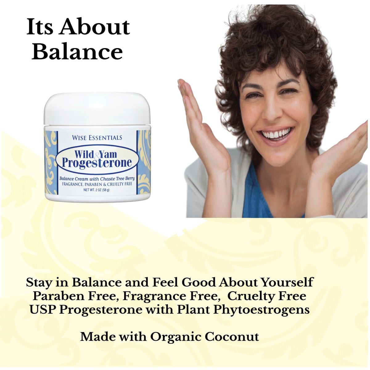 Progesterone Cream - Bioidentical Balance Formula for Peri Menopausal Women sourced