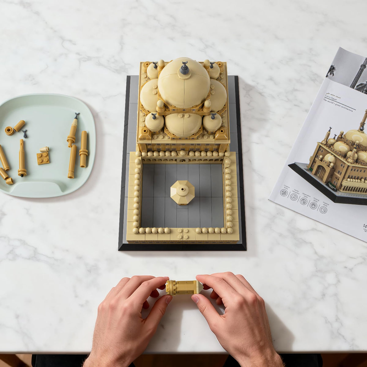 BeepZipp Mosque of Mohammed Ali Cairo Building Set – 620Pcs Architecture Model Kit, Egypt Landmark, Home Office Decor, Collectible Travel Souvenir for Architecture Enthusiasts