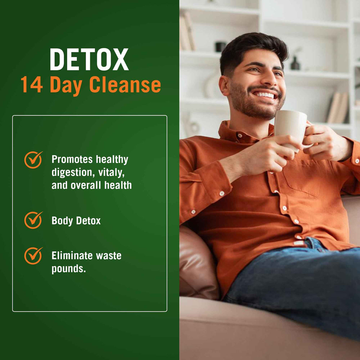 Century Systems The Cleaner Detox, Powerful 7-Day Complete Internal Cleansing Formula for Men, Support Digestive Health, 52 Vegetarian Capsules